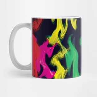 rainbow fire Mug